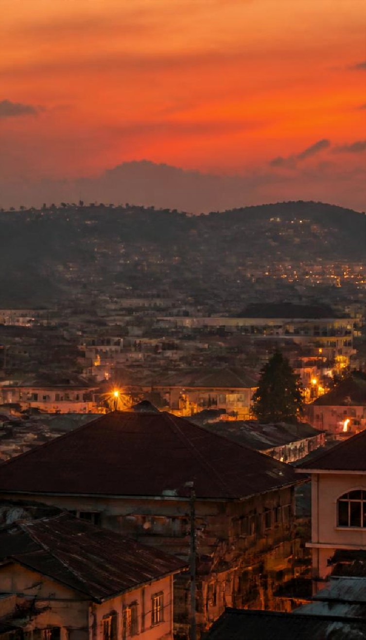 Sunset over Kumasi, Ashanti Region